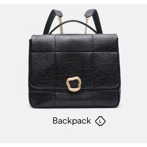 songmont medium chocolate‎ Black Gold, backpack NWB, Full Kit Purse, Crossbody